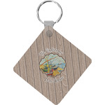 Lake House Diamond Plastic Keychain w/ Name or Text