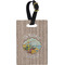 Lake House Plastic Luggage Tag - Rectangular w/ Name or Text