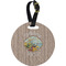 Lake House Plastic Luggage Tag - Round (Personalized)