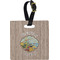 Lake House 2 Personalized Square Luggage Tag