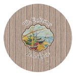 Lake House Round Decal - Small (Personalized)