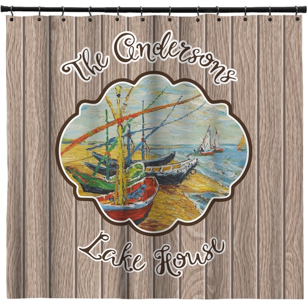 Custom Lake House Shower Curtain (Personalized)