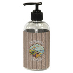 Lake House Plastic Soap / Lotion Dispenser (8 oz - Small - Black) (Personalized)