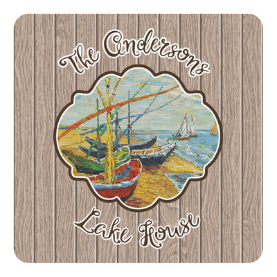 Lake House Square Decal - Small (Personalized)