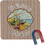 Lake House Square Fridge Magnet (Personalized)