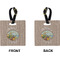 Lake House 2 Square Luggage Tag (Front + Back)
