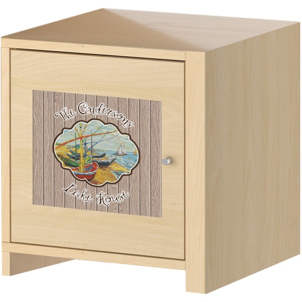 Lake House 2 Square Wall Decal on Wooden Cabinet
