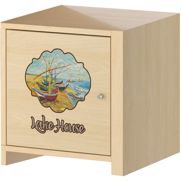 Lake House 2 Wall Graphic on Wooden Cabinet