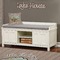 Lake House 2 Wall Name Decal Above Storage bench