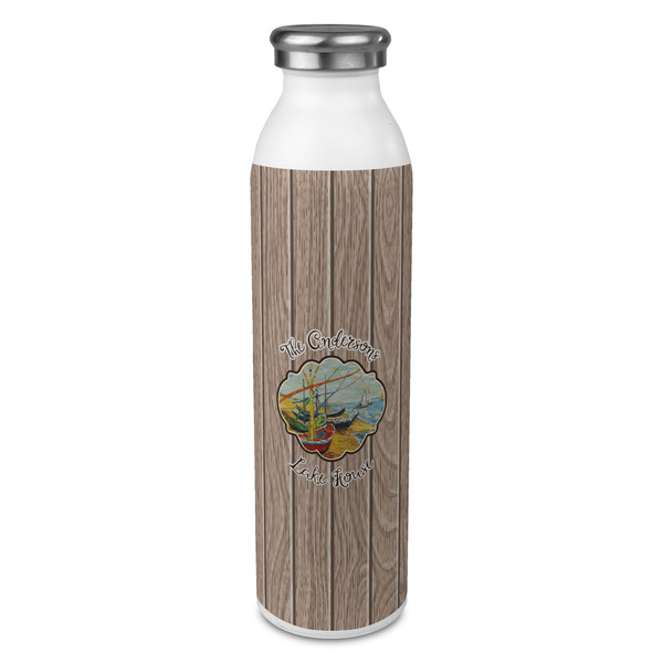Custom Lake House 20oz Stainless Steel Water Bottle - Full Print (Personalized)
