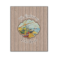 Lake House Wood Print - 20x24 (Personalized)