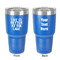 Lake House 30 oz Stainless Steel Ringneck Tumbler - Blue - Double Sided - Front & Back
