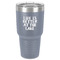 Lake House 30 oz Stainless Steel Tumbler - Grey - Single-Sided (Personalized)