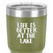 Lake House 30 oz Stainless Steel Ringneck Tumbler - Olive - Close Up