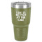 Lake House 30 oz Stainless Steel Tumbler - Olive - Single-Sided (Personalized)