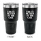 Lake House 30 oz Stainless Steel Ringneck Tumblers - Black - Double Sided - APPROVAL