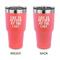 Lake House 30 oz Stainless Steel Tumbler - Coral - Double Sided (Personalized)