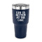 Lake House 30 oz Stainless Steel Ringneck Tumblers - Navy - FRONT