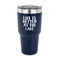 Lake House 30 oz Stainless Steel Tumbler - Navy - Single Sided (Personalized)