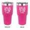 Lake House 30 oz Stainless Steel Ringneck Tumblers - Pink - Double Sided - APPROVAL