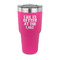 Lake House 30 oz Stainless Steel Ringneck Tumblers - Pink - FRONT