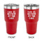 Lake House 30 oz Stainless Steel Ringneck Tumblers - Red - Double Sided - APPROVAL