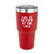 Lake House 30 oz Stainless Steel Ringneck Tumblers - Red - FRONT