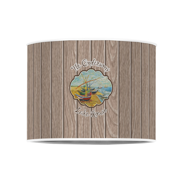 Lake House 8" Drum Lampshade - FRONT (Poly Film)