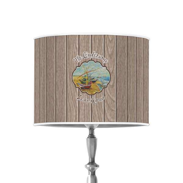 Custom Lake House 8" Drum Lamp Shade - Poly-film (Personalized)