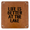 Lake House 9" x 9" Leatherette Snap Up Tray - APPROVAL (FLAT)