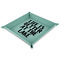 Lake House 9" x 9" Teal Leatherette Snap Up Tray - MAIN