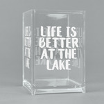 Lake House Acrylic Pen Holder (Personalized)