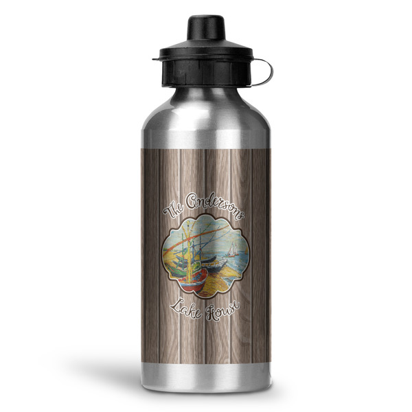 Custom Lake House Water Bottle - Aluminum - 20 oz (Personalized)