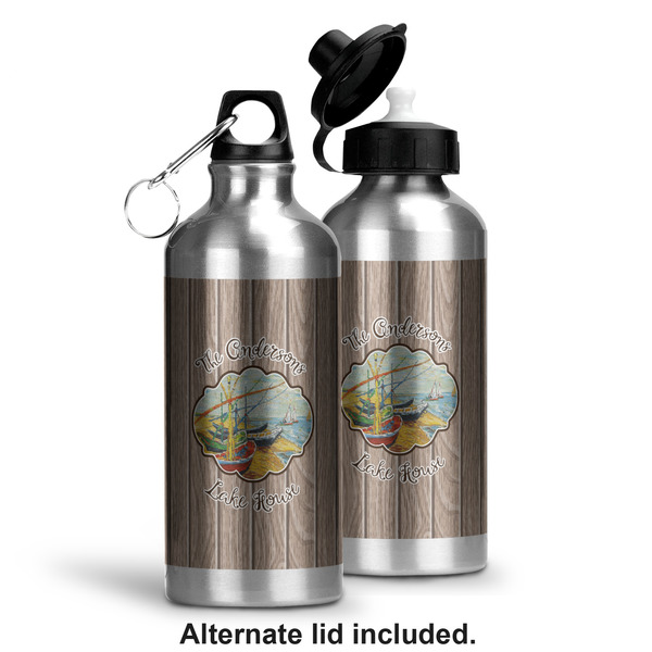 Lake House Aluminum Water Bottle - Alternate lid options