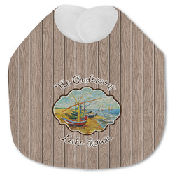Lake House Jersey Knit Baby Bib w/ Name or Text