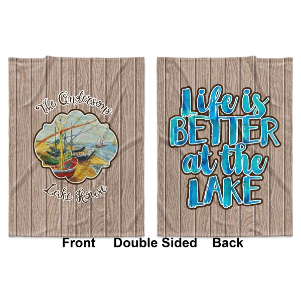 Lake House Baby Blanket (Double Sided - Printed Front and Back)