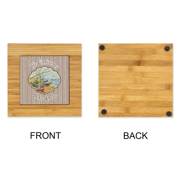 Lake House Bamboo Trivet with 6" Tile - APPROVAL