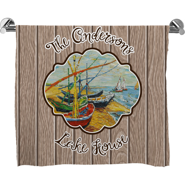Custom Lake House Bath Towel (Personalized)