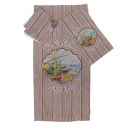 Lake House Bath Towel Set - 3 Pcs (Personalized)