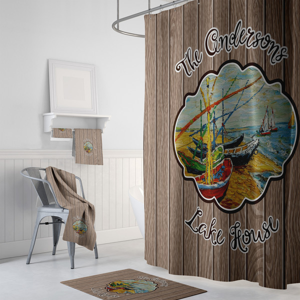 Lake House Bath Towel Sets - 3-piece - In Context