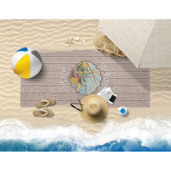 Lake House Beach Towel Lifestyle