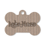 Lake House Bone Shaped Dog ID Tag - Small (Personalized)