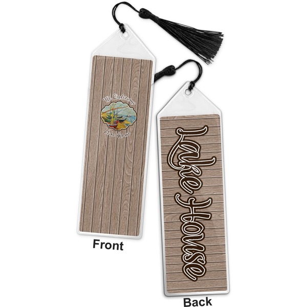 Lake House Bookmark with tassel - Front and Back