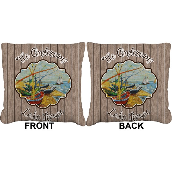 Lake House Burlap Pillow Approval