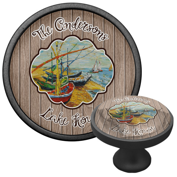 Lake House Cabinet Knob - Black - Multi Angle