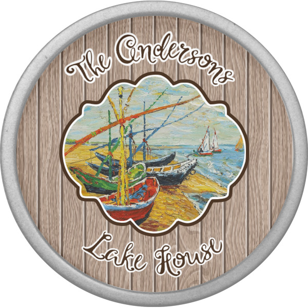 Lake House Cabinet Knob - Nickel - Front