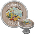 Lake House Cabinet Knob (Silver) (Personalized)