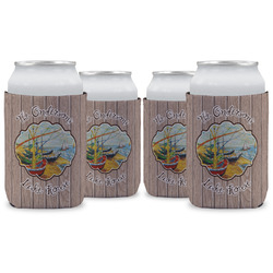 Lake House Can Cooler (12 oz) - Set of 4 w/ Name or Text