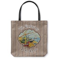 Lake House Canvas Tote Bag - Medium - 16"x16" (Personalized)