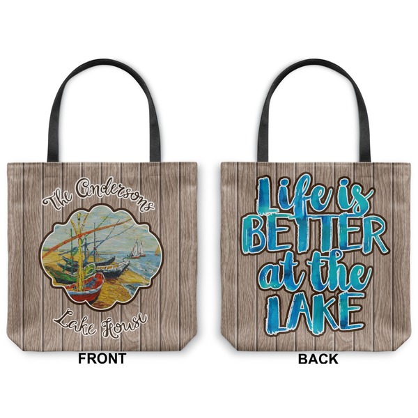 Lake House Canvas Tote - Front and Back